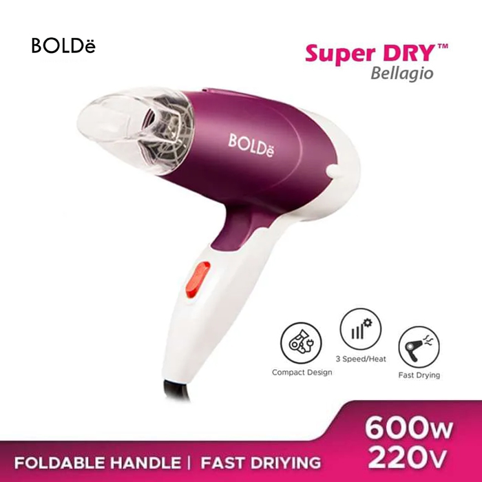 Bolde Hair Dryer Super Dry Bellagio - Magenta